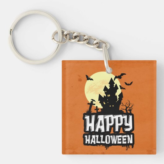Happy Halloween Schlüsselanhänger (Vorderseite)