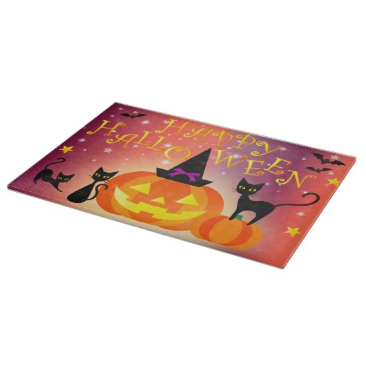 Happy Halloween Schneidebrett (Ecke)