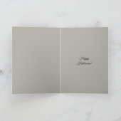 Happy Halloween schreiende Kürbislaterne Pumpkin Karte (Innenseite)