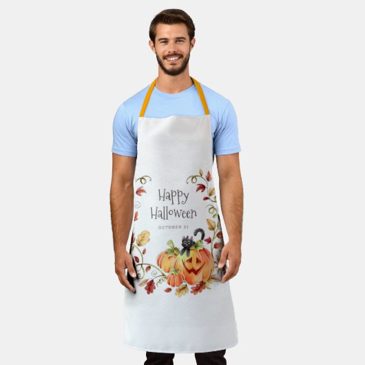 Happy halloween schürze (Getragen)