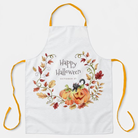 Happy halloween schürze (Vorderseite)
