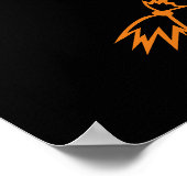 Happy Halloween schwarz-orange Leckerbissen Poster (Ecke)