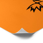 Happy Halloween schwarz-orange Leckerbissen Poster (Ecke)