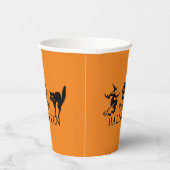 Happy Halloween Schwarz-Orange-Party Pappbecher (Rechts)