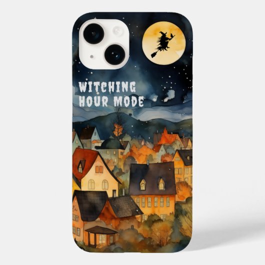 Happy halloween Schwarz-weiße Hexe Case-Mate iPhone Hülle (Rückseite)