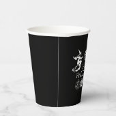 Happy Halloween Schwarz-weiße Leckerei Pappbecher (Rechts)