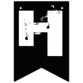 Happy Halloween Schwarz-weißes Orange Party Wimpelkette (Erste Fahne)