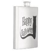 "HAPPY HALLOWEEN" SCHWARZE KATZE FLACHMANN (Rechts)