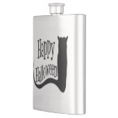 "HAPPY HALLOWEEN" SCHWARZE KATZE FLACHMANN (Links)