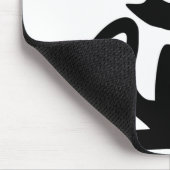 "HAPPY HALLOWEEN" SCHWARZE KATZE MOUSEPAD (Ecke)