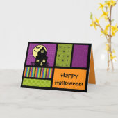 Happy Halloween Scrapbook Style Karte (Gelbe Blume)
