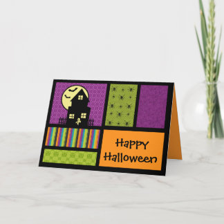 Happy Halloween Scrapbook Style Karte