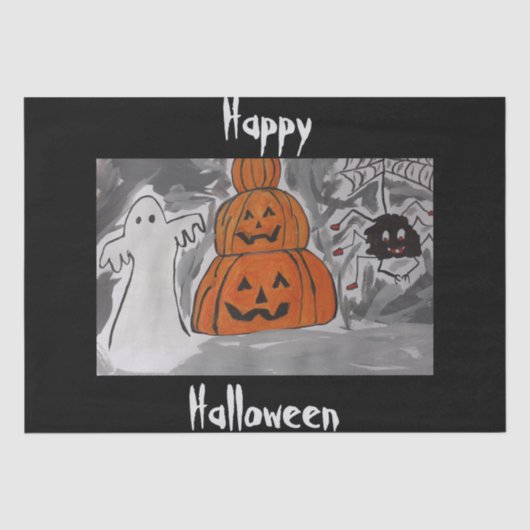 Happy Halloween Seidenpapier (Vorderseite)