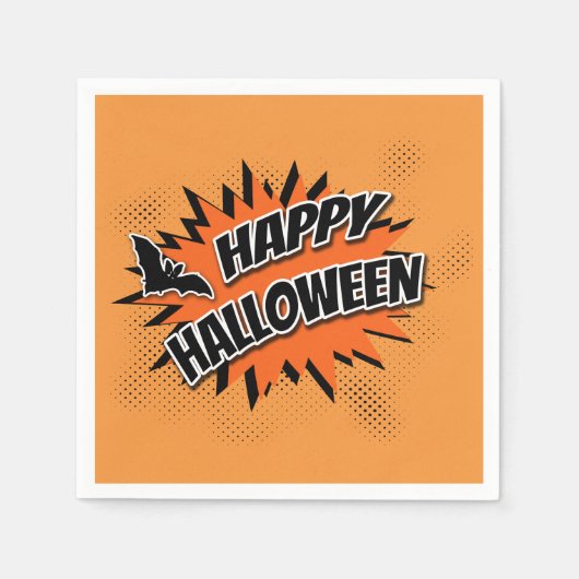 Happy Halloween Serviette (Vorderseite)