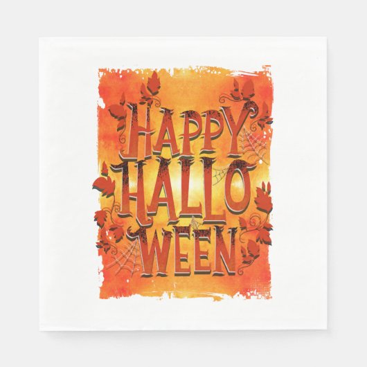 Happy Halloween Serviette (Vorderseite)