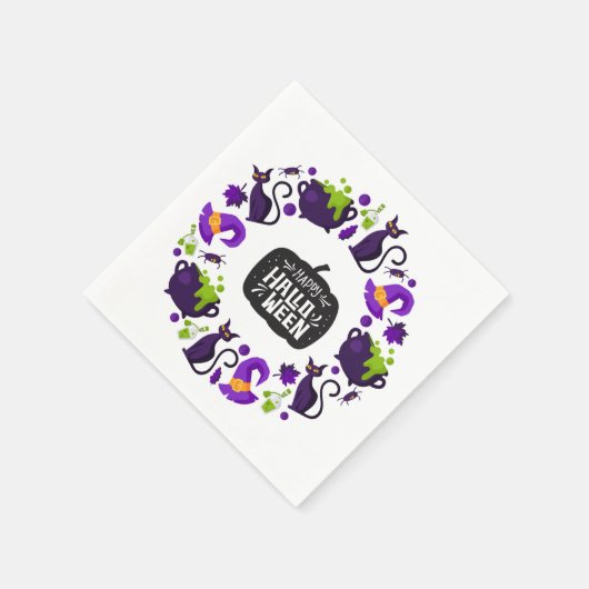 Happy Halloween Serviette (Ecke)