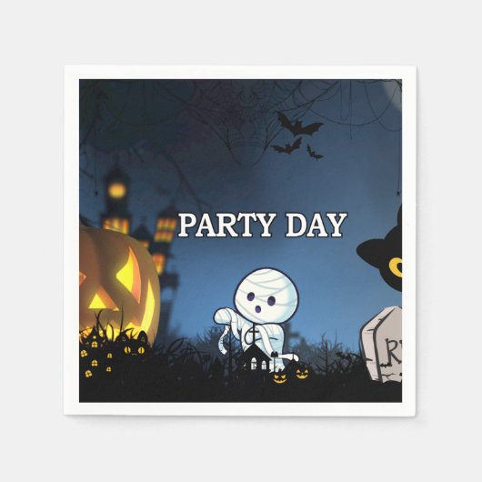 Happy Halloween Serviette (Vorderseite)