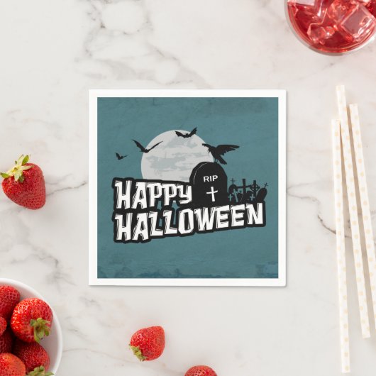Happy Halloween Serviette (Beispiel)