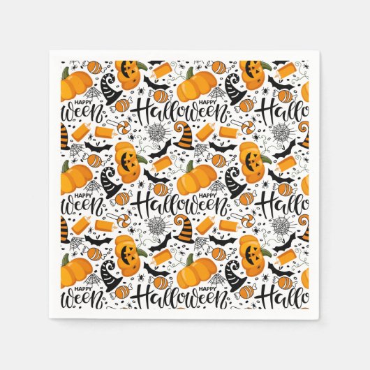 Happy Halloween Serviette (Vorderseite)