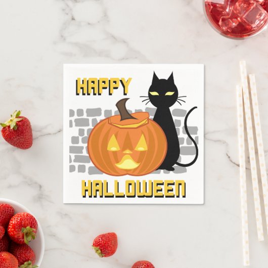 Happy Halloween Serviette (Beispiel)