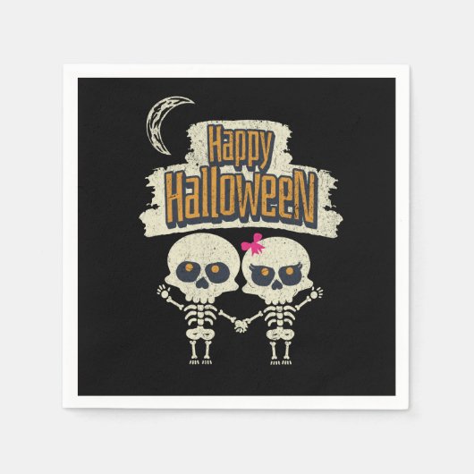 Happy Halloween Serviette (Vorderseite)