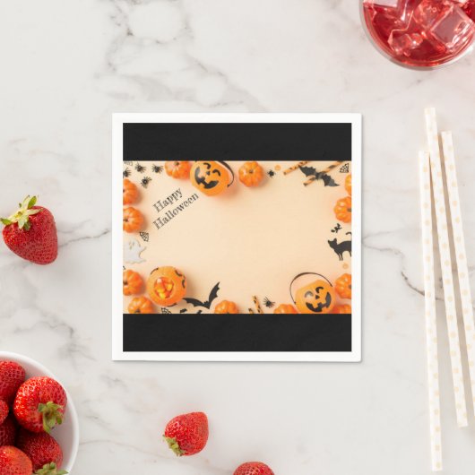 Happy Halloween Serviette (Beispiel)