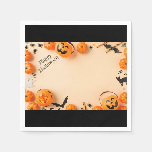 Happy Halloween Serviette (Vorderseite)