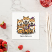 Happy Halloween Shiba Inu Hunde Serviette (Beispiel)