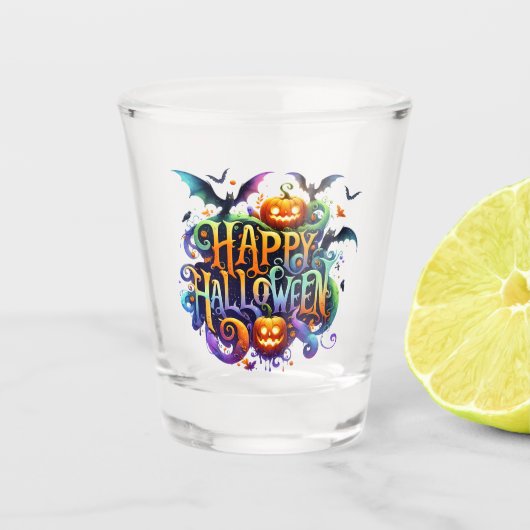 Happy Halloween Shot Glass Schnapsglas (Vorderseite)
