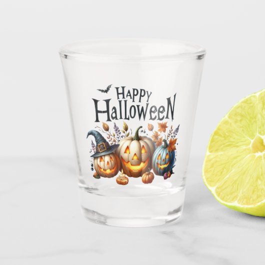 Happy Halloween Shot Glass Schnapsglas (Vorderseite)