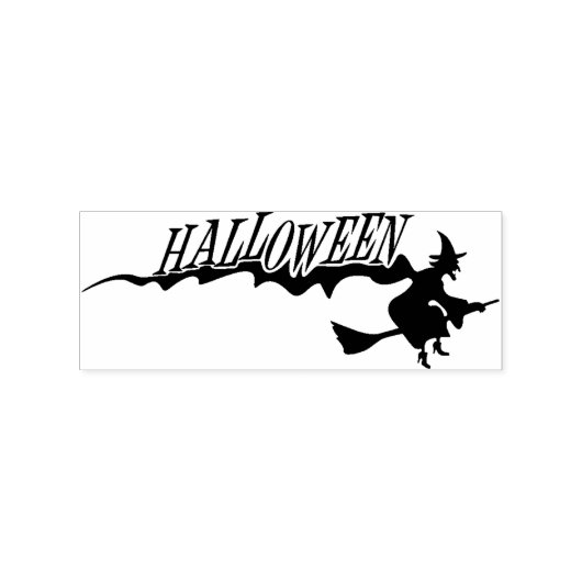 Happy Halloween Silhouette Art Briefmarke Gummistempel (Prägung)