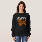 Happy Halloween Silky Terrier Sweatshirt (Vorne ganz)