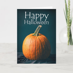 Happy Halloween Simple Pumpkin Still Life Feiertagskarte