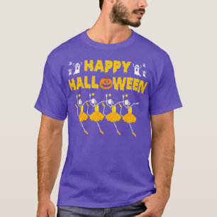 Happy Halloween Skeleton Ballerina Tanzballett T-Shirt