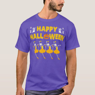 Happy Halloween Skeleton Ballerina Tanzballett T-Shirt