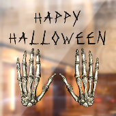 Happy Halloween Skeleton Hands Fensteraufkleber (Blatt 2)