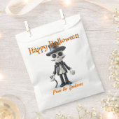 Happy Halloween SKELETON in TOP HAT & SCHWARZ ANZU Geschenktütchen (Ausgeschnitten)