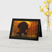 Happy Halloween Skeleton Karte (Gelbe Blume)