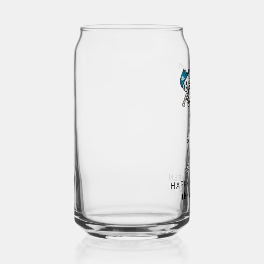 Happy Halloween Skeleton Pirate Dabbing Family Dosenglas (Rechts)