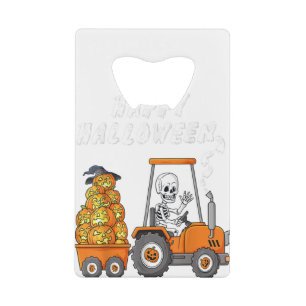 Happy Halloween Skeleton Reitlehrer Jungs Kinder Geldbeutel Flaschenöffner