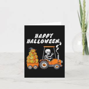 Happy Halloween Skeleton Reitlehrer Jungs Kinder Karte