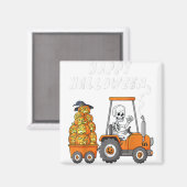 Happy Halloween Skeleton Reitlehrer Jungs Kinder Magnet (Vorderseite/Rückseite)