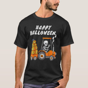 Happy Halloween Skeleton Reitlehrer Jungs Kinder T-Shirt