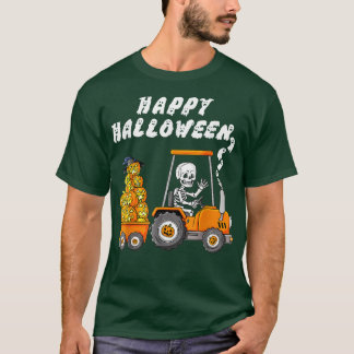 Happy Halloween Skeleton Reitlehrer Jungs Kinder T-Shirt