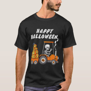 Happy Halloween Skeleton Reitlehrer Jungs Kinder T-Shirt