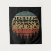 HAPPY HALLOWEEN SKELETON TANCE WANDTEPPICH (Vorderseite)