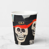 Happy Halloween Skeletons Pappbecher (Links)