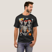 Happy Halloween Skeletons T-Shirt (Vorne ganz)
