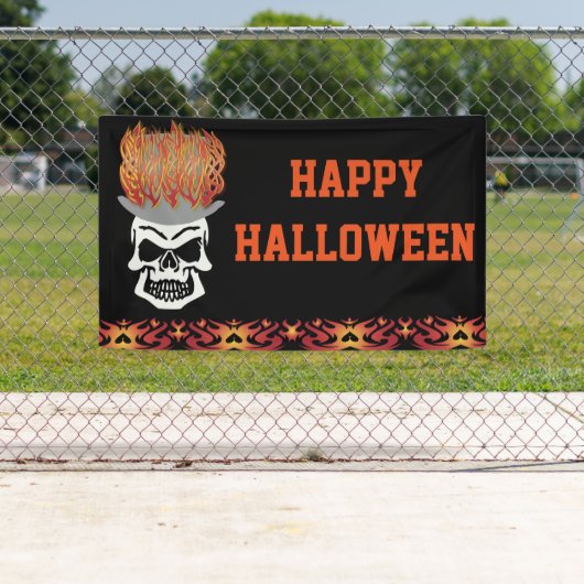 Happy Halloween Skull Banner (Insitu)