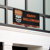 Happy Halloween Skull Banner (Äußeres Gebäude)